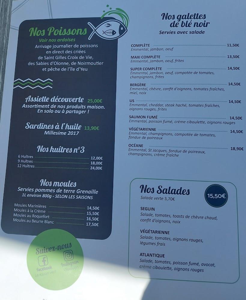 Le Rayon Vert - Menu Image 2